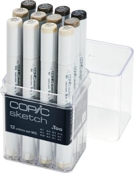 COPIC Marker Sketch 21075954 Grau-Set WG, 12 Stück