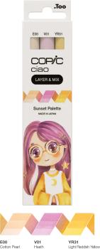 COPIC Marker Ciao 220750308 Sunset Palette 3 Stück