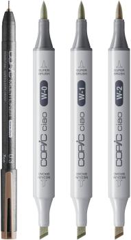 COPIC Marker Ciao Shade Set 22075421 Light Warm Gray 4 Stück