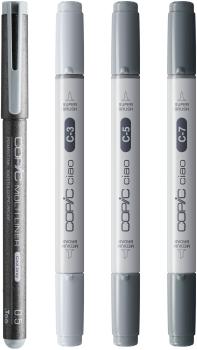 COPIC Marker Ciao Shade Set 22075422 Dark Cool Gray 4 Stück