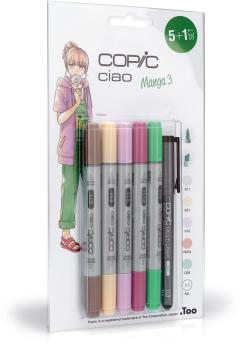 COPIC Marker Ciao 22075558 5+1 Set Manga 3