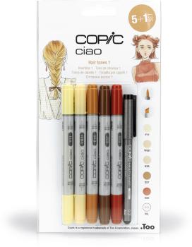 COPIC Marker Ciao 22075572 5+1 Set Hair Tones 1