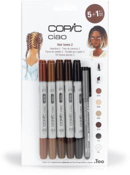 COPIC Marker Ciao 22075573 5+1 Set Hair Tones 2