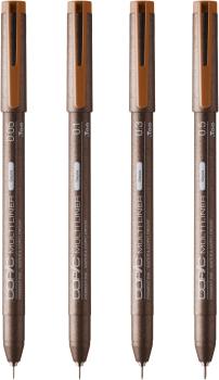 COPIC Multiliner 22075621 Sepia Set, 4 Stück ass.