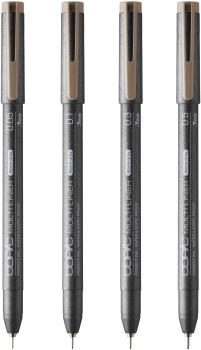 COPIC Multiliner 22075624 Warm Grey Set, 4 Stück ass.