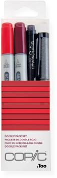 COPIC Marker Ciao 22075641 Doodle pack Red, 4 Stück