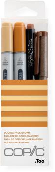 COPIC Marker Ciao 22075647 Doodle pack Brown, 4 Stück