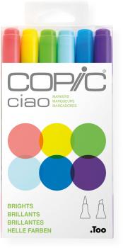 COPIC Marker Ciao 22075665 6er Set Brights