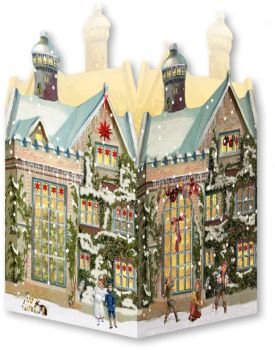 COPPENRATH Adventskalender 16.5x11.5cm 71022 Nostalgische Weihnachtshäuser