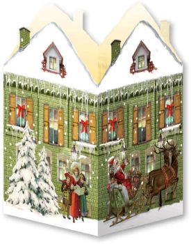 COPPENRATH Adventskalender 16.5x11.5cm 71022 Nostalgische Weihnachtshäuser