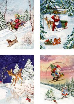 COPPENRATH Adventskalender Mini A6 71583 Nostalgischer Glitzertraum