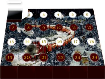 COPPENRATH Puzzle Adventskalender 95550 Weihnachtsexpress Puzzle