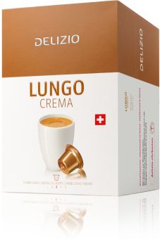 DELIZIO Kaffeekapseln 10184838 Lungo Crema 48 Stk.