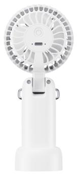 DELTACO Portable Neck Fan neck strap FT-776 White,Silver