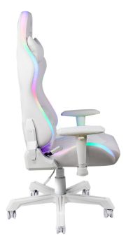 DELTACO RGB LED Gaming Chair White GAM-080-W