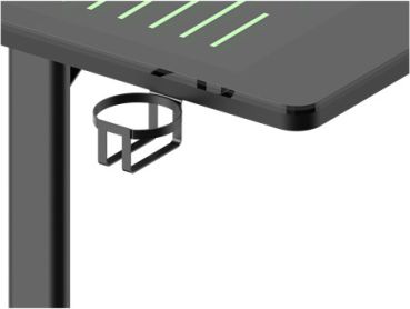 DELTACO RGB Gaming Desk DT420 GAM-150 Glass LED Tabletop,140x75 cm