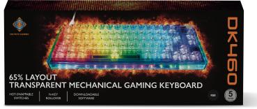 DELTACO TKL Gaming Keyboard mech GAM-160-T-CH transparent RGB CH-Layout