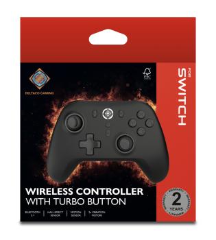 DELTACO GAMING Wireless Controller GAM-179 for Switch, PC,Mobile,Black