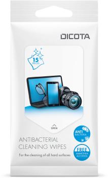 DICOTA Antibacterial Surface D31811 Cleaning Wipes Pack 15 Stück