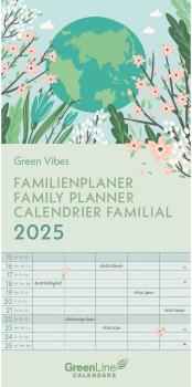 DUMONT Familienplaner 2025 308166 Green Vibes 22x45cm