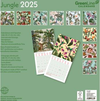 DUMONT Bildkalender 2025 308175 Jungle 30x30cm