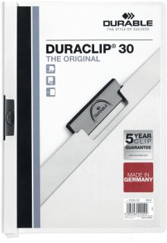 DURABLE Klemmhefter DURACLIP 30 2200/02 für 30 Blatt A4 weiss