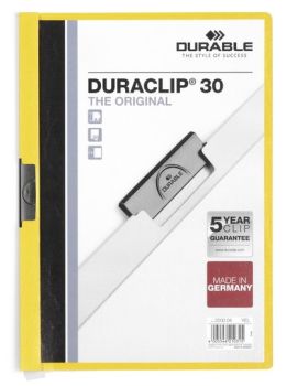 DURABLE Klemmhefter DURACLIP 30 2200/04 für 30 Blatt A4 gelb