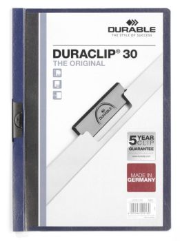 DURABLE Klemmhefter DURACLIP 30 2200/28 für 30 Blatt A4 nachtblau