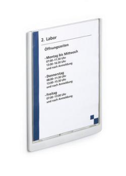 DURABLE Türschild Click Sign A4 486737 graphit, Kunststoff 210x297mm