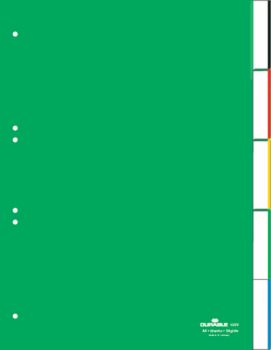 DURABLE Register grün A4 6220/05 5-teilig, blanko