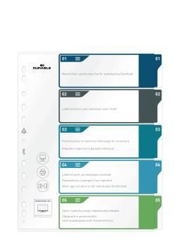 DURABLE Register A4+ 679327 mehrfarbig 1-5