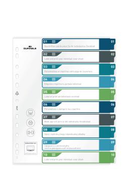 DURABLE Register A4+ 679527 mehrfarbig 1-10