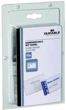 DURABLE Namensschild 8604/19 90x54mm 10 Stück