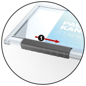 DURABLE Kartenhalter PUSHBOX MONO 892219 f. 1 Karte 10 Stück