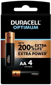 Duracell batterie optimum 4-137486 aa, lr6, 1.5v 4 stück - Duracell-4-137486-5000394137486