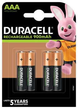 DURACELL Recharge Ultra PreCharged DX2400 AAA, 850 mAh, 1.2V 4 Stück