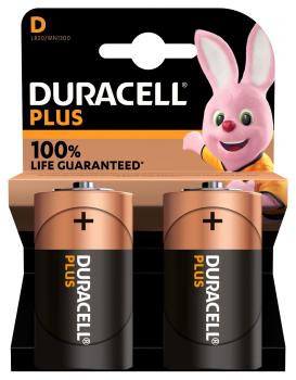 DURACELL Batterie Plus Power MN1300 D, LR20, 1.5V 2 Stück