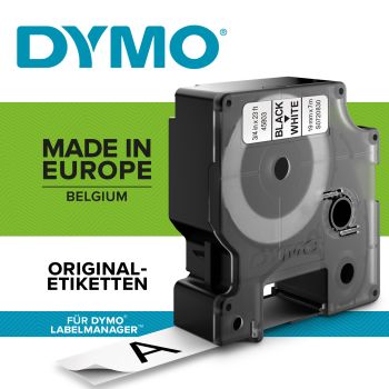 DYMO Schriftband D1 schwarz/weiss S0720830 19mm/7m