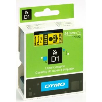 DYMO Schriftband D1 schwarz/gelb S0720980 24mm/7m