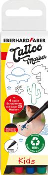 EBERHARD FABER Tattoostifte Set 559504 Kids, 4 Farben