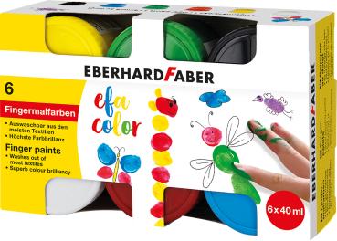 EBERHARD FABER Fingermalfarben EFA Color 578606 6x40ml