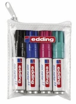 EDDING Mini Marker 0-E4 ass. 4 Stück