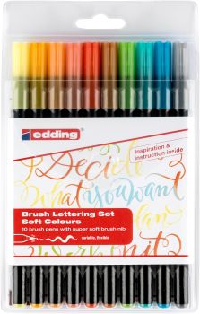 EDDING Brushpen 1340 Soft Colours 1340 E10 10 stk.