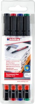 EDDING OHP-Marker permanent F 141-E4 4er Etui