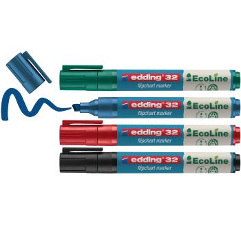 Edding flipchart marker 32 1-5mm 32-e4 4er etui - Edding-32-e4-4004764957811-02