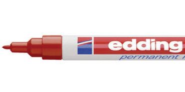 EDDING Permanent Marker 400 -1mm 400-2 rot