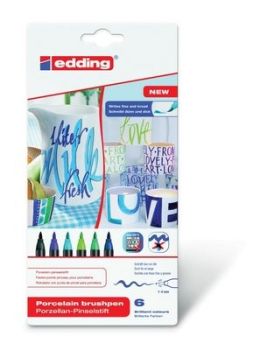 EDDING Porzellanmarker 4200 1-4mm 4200-E6-Cool 6 Cool Colours