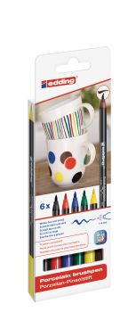 EDDING Porzellanmarker 4200 1-4mm 4200-E6-Fam 6 Family Colours