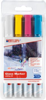 EDDING Glassboardmarker 95 1.5-3mm 95-E4-049 4 pcs. ass.