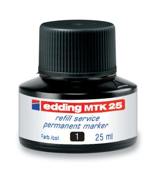 EDDING Tinte 25ml MTK-25-1 schwarz